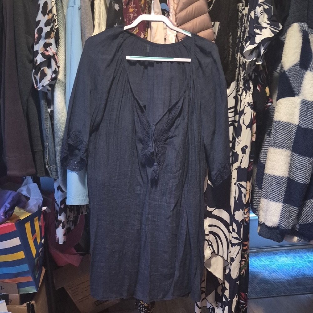 SHEIN Deep Blue Women's Blouse